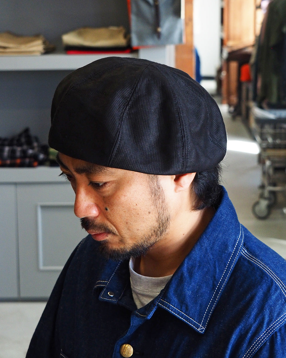 HIGHER ハイヤー HT26054 N-1 DECK PIQUE WIDE BERET