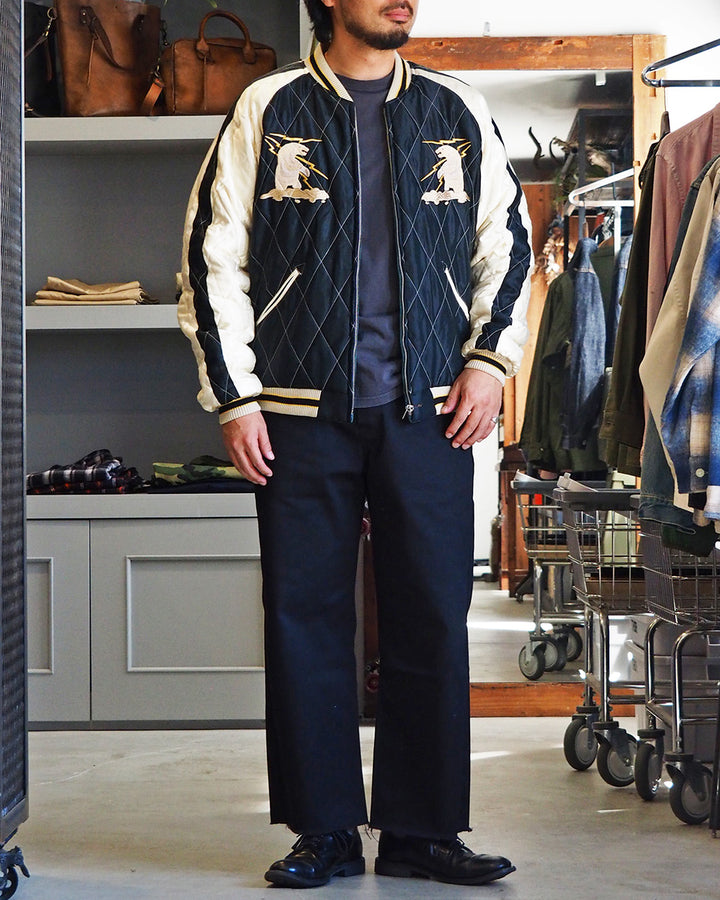 TAILOR TOYO テーラー東洋 TT15974-145 Late 1950s Style Velveteen Souvenir Jacket “POLAR BEAR” × “ALASKA MAP”