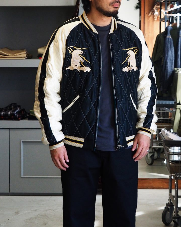 TAILOR TOYO テーラー東洋 TT15974-145 Late 1950s Style Velveteen Souvenir Jacket “POLAR BEAR” × “ALASKA MAP”