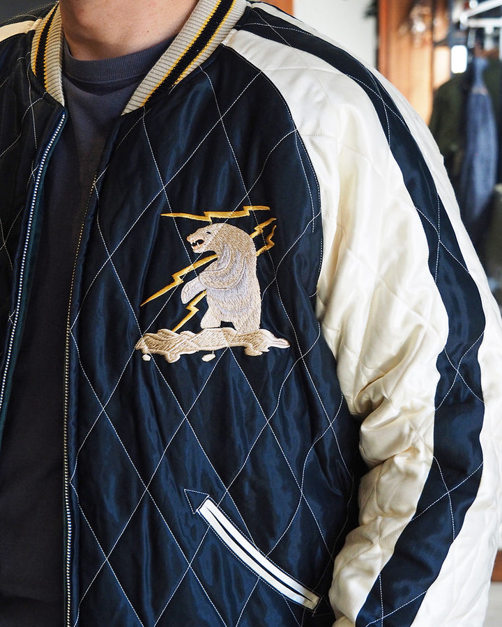 TAILOR TOYO テーラー東洋 TT15974-145 Late 1950s Style Velveteen Souvenir Jacket “POLAR BEAR” × “ALASKA MAP”