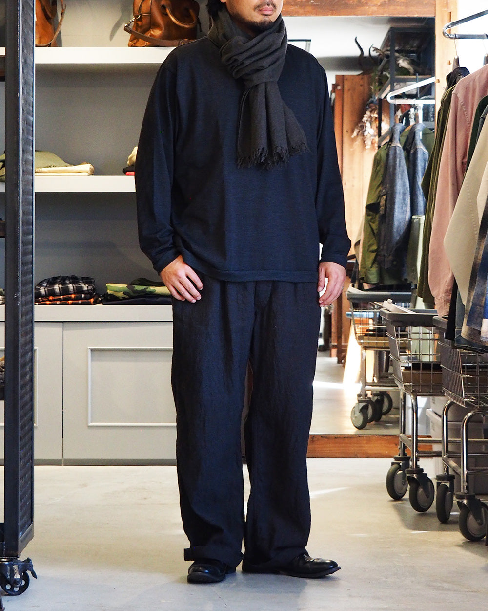 LOCALLY ローカリー 02422 muji muffler Brown