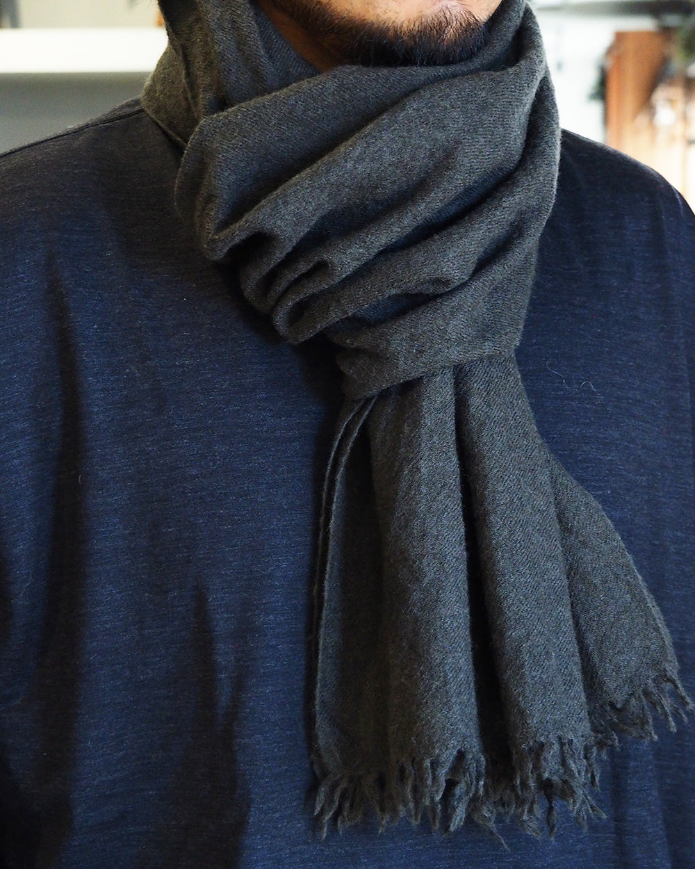 LOCALLY ローカリー 02422 muji muffler Brown