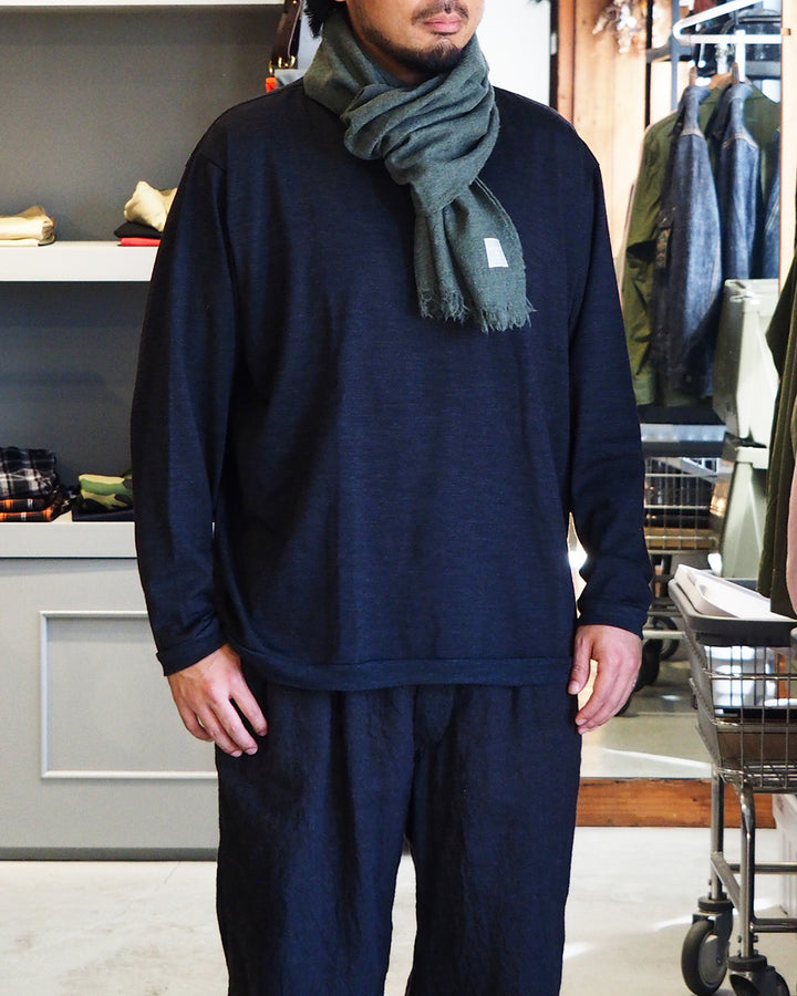 LOCALLY ローカリー 02452 light  short  muffler Moss  green
