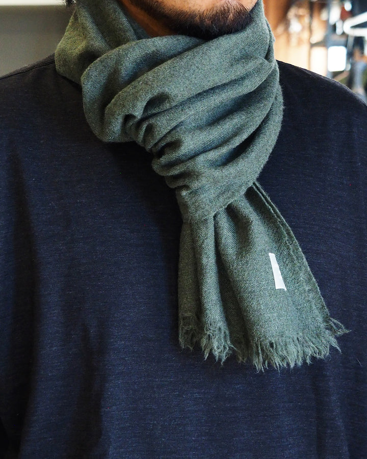 LOCALLY ローカリー 02452 light  short  muffler Moss  green