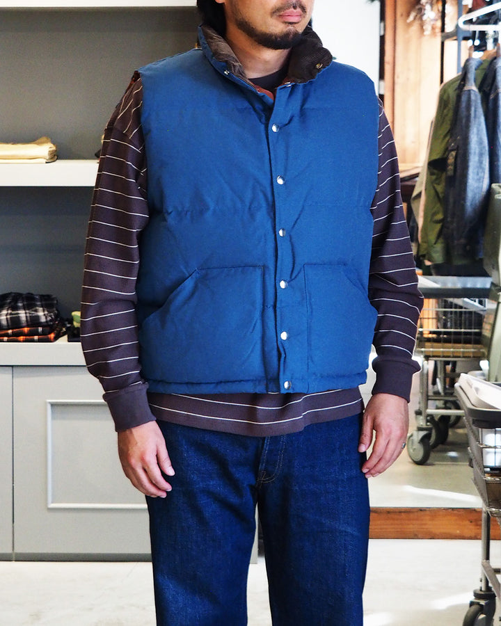 MODUCT モダクト Lot No. MO / MODUCT GRUNGE 64 CLOTH BALL PADDING VEST Blue