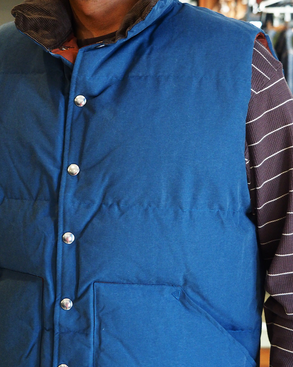 MODUCT モダクト Lot No. MO / MODUCT GRUNGE 64 CLOTH BALL PADDING VEST Blue
