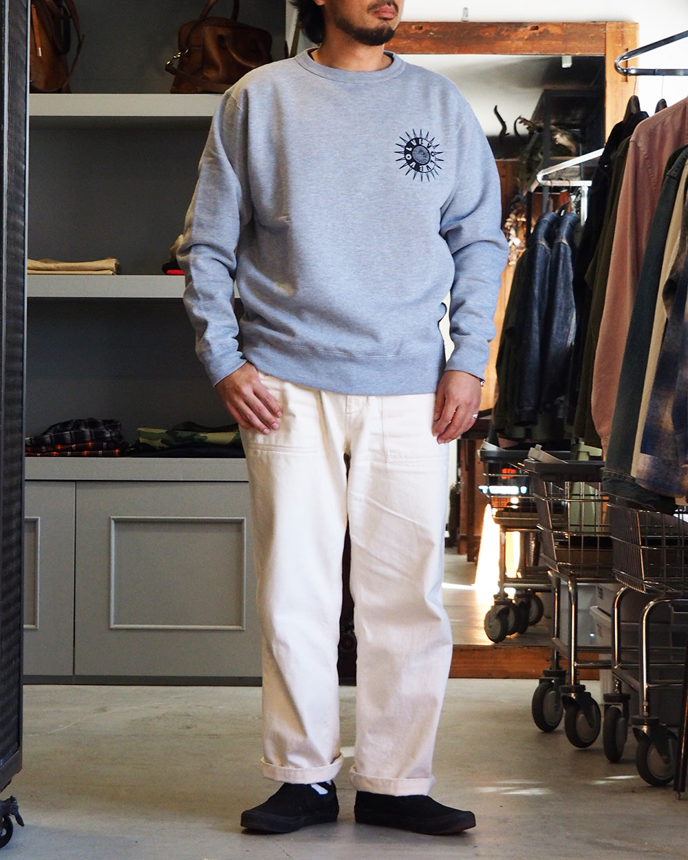 RAY TROLL Evolve Crew Fleece Neck Sweat Heather Grey
