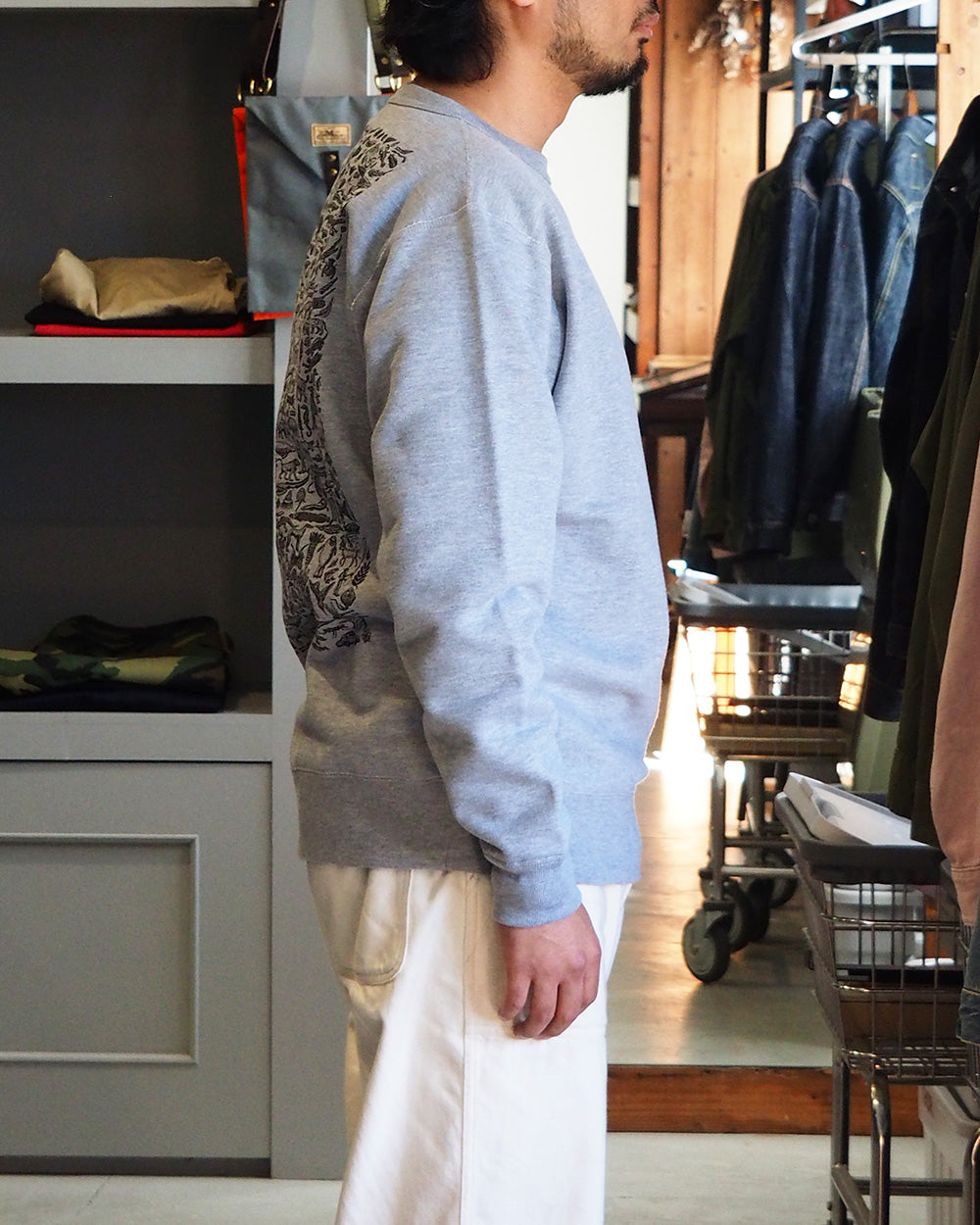 RAY TROLL Evolve Crew Fleece Neck Sweat Heather Grey