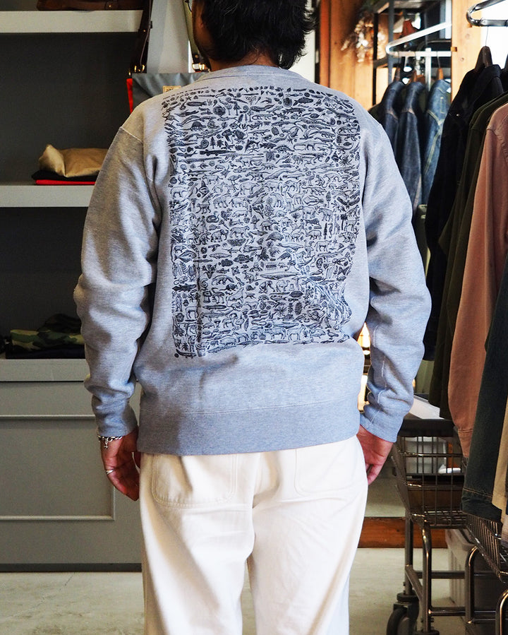 RAY TROLL Evolve Crew Fleece Neck Sweat Heather Grey