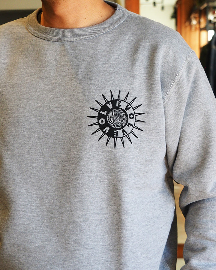 RAY TROLL Evolve Crew Fleece Neck Sweat Heather Grey
