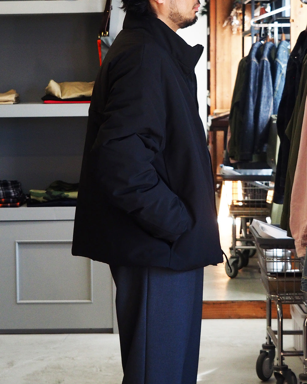LAMOND ラモンド WEATHER CLOTH DOWN BLOUSON Black