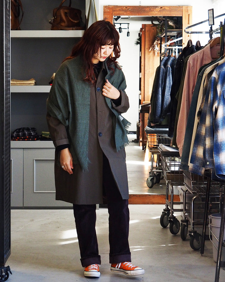 LOCALLY ローカリー 02452 light  short  muffler Moss  green