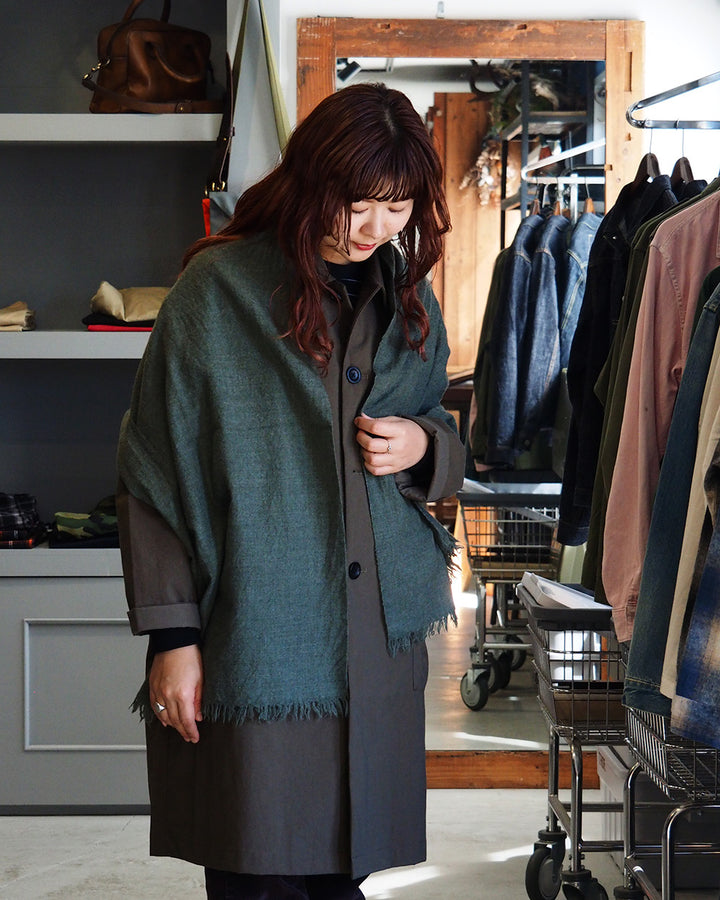 LOCALLY ローカリー 02452 light  short  muffler Moss  green