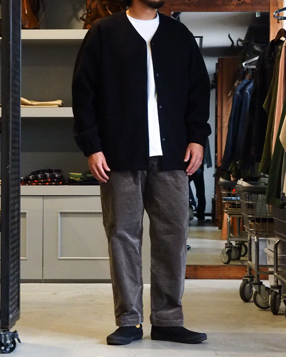 DELICIOUS デリシャス Corduroy Easy Pants - GRY