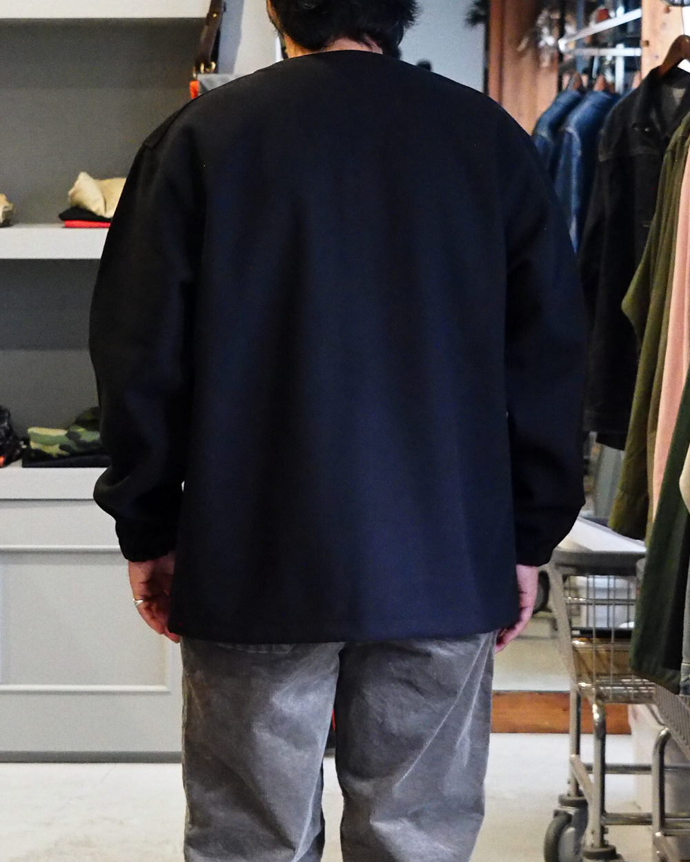 DELICIOUS デリシャス Melton Cardigan - BLK
