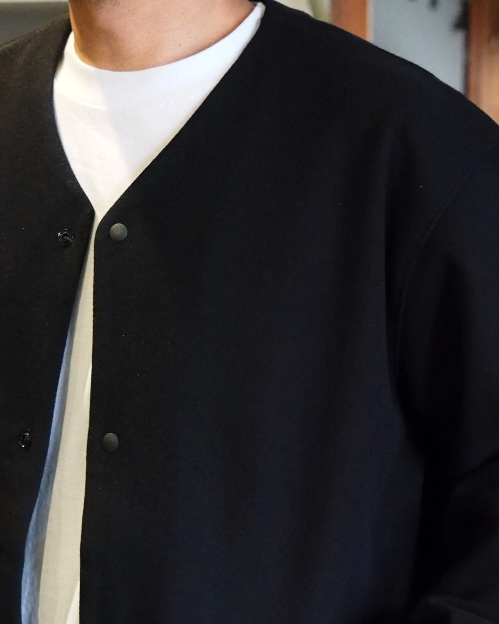 DELICIOUS デリシャス Melton Cardigan - BLK
