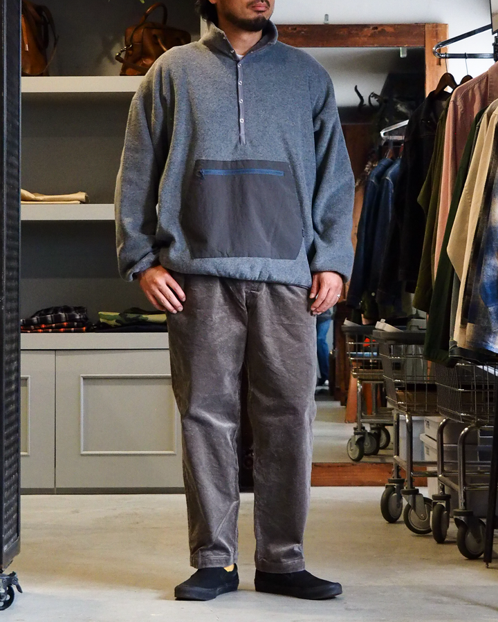 DELICIOUS デリシャス Fleece Snap Pullover - L.GRY