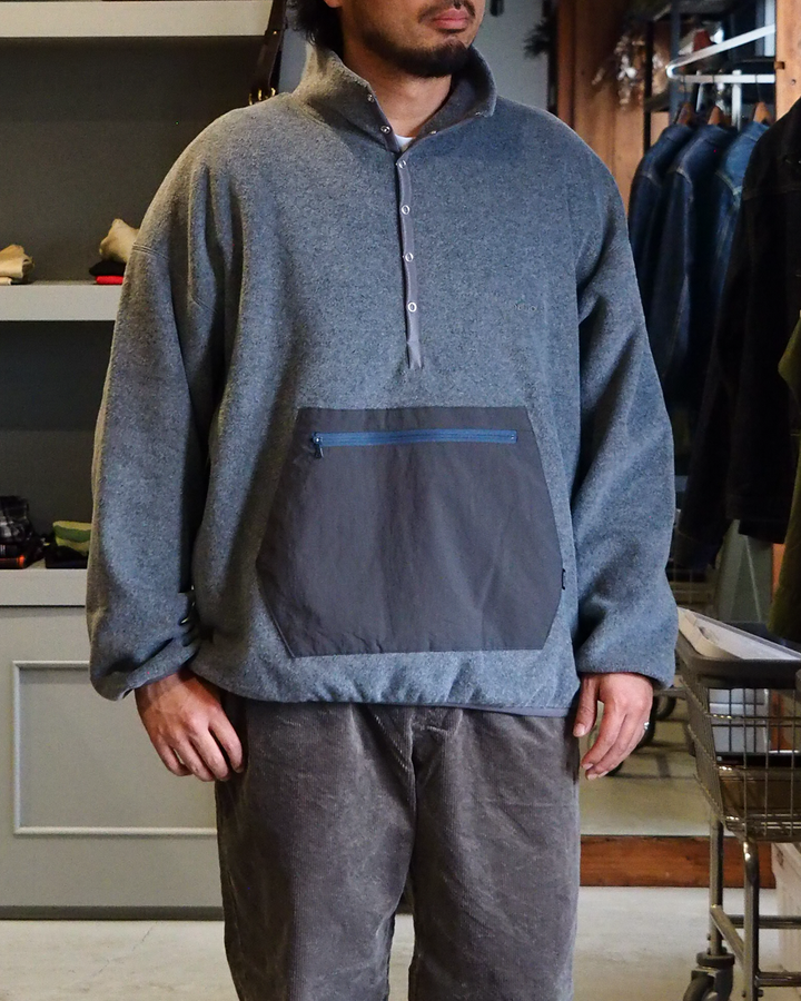 DELICIOUS デリシャス Fleece Snap Pullover - L.GRY