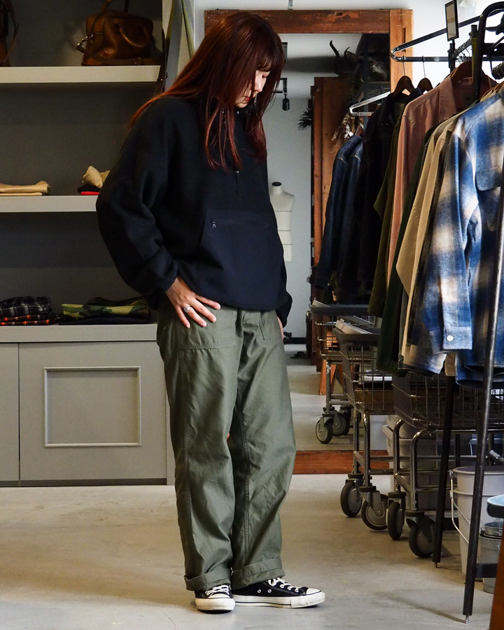 DELICIOUS デリシャス Fleece Snap Pullover - BLK