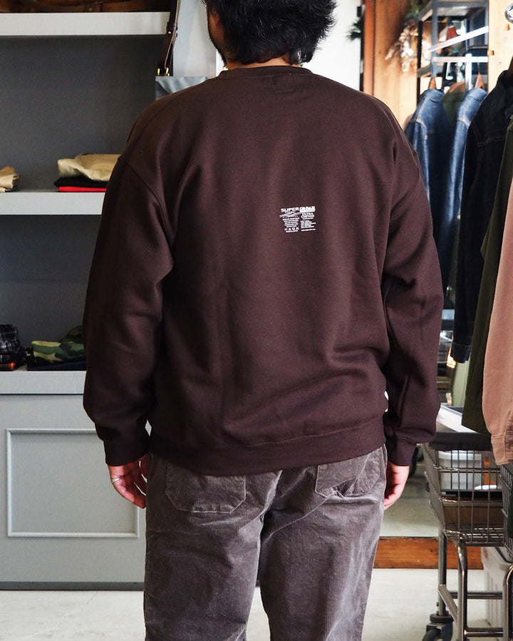 O.K. オーケー SAIKO Stitch Crew Sweat Brown