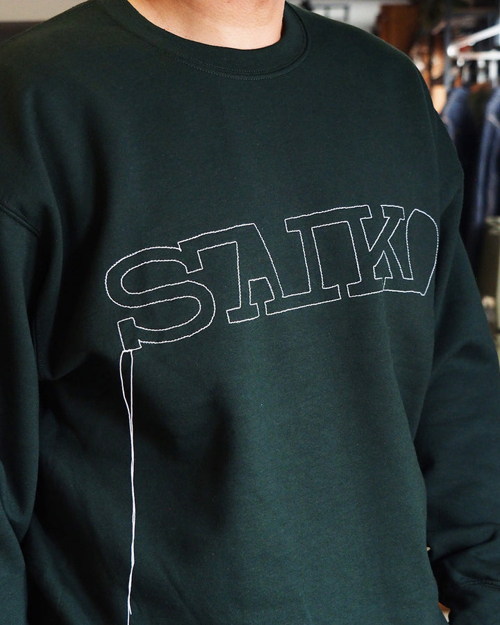 O.K. オーケー SAIKO Stitch Crew Sweat Green