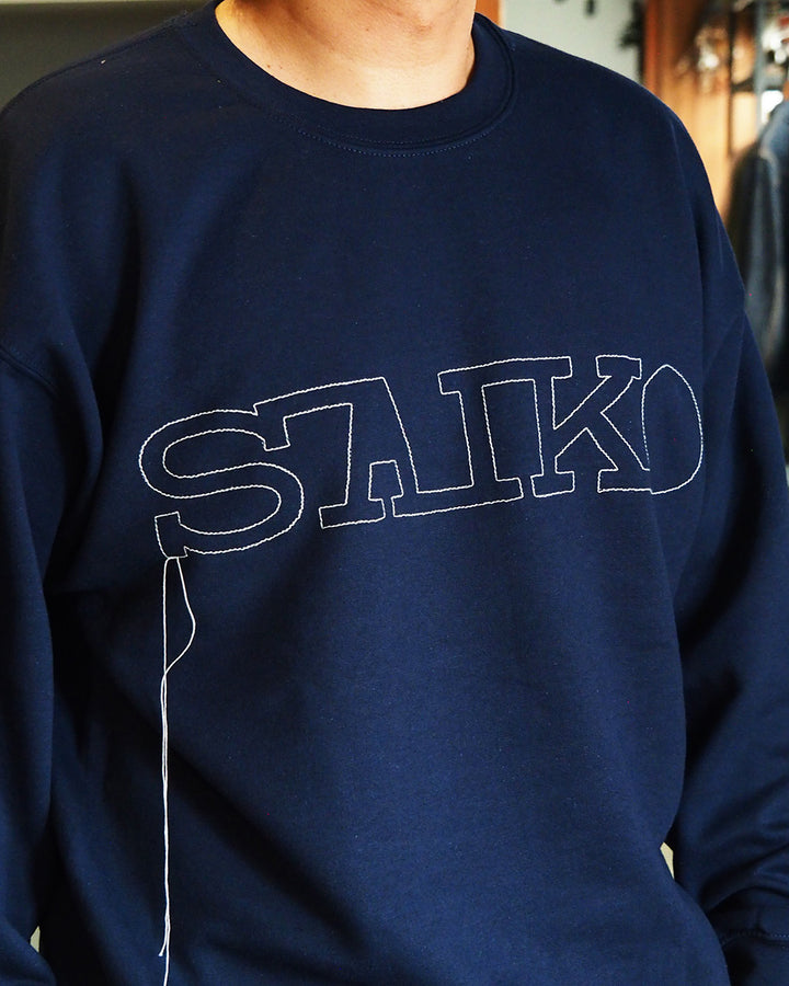 O.K. オーケー SAIKO Stitch Crew Sweat Navy