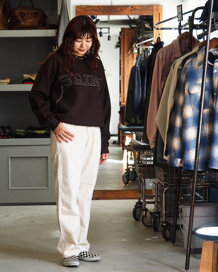 O.K. オーケー SAIKO Stitch Crew Sweat Brown