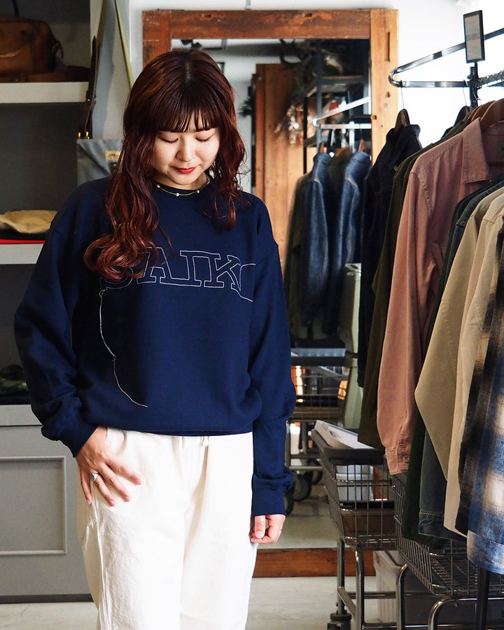 O.K. オーケー SAIKO Stitch Crew Sweat Navy