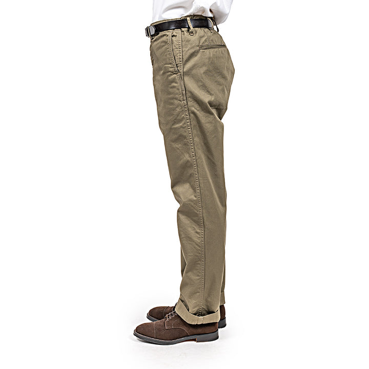 WORKERS ワーカーズ Officer Trousers, Regular Fit, 8 oz Hunter Green Chino