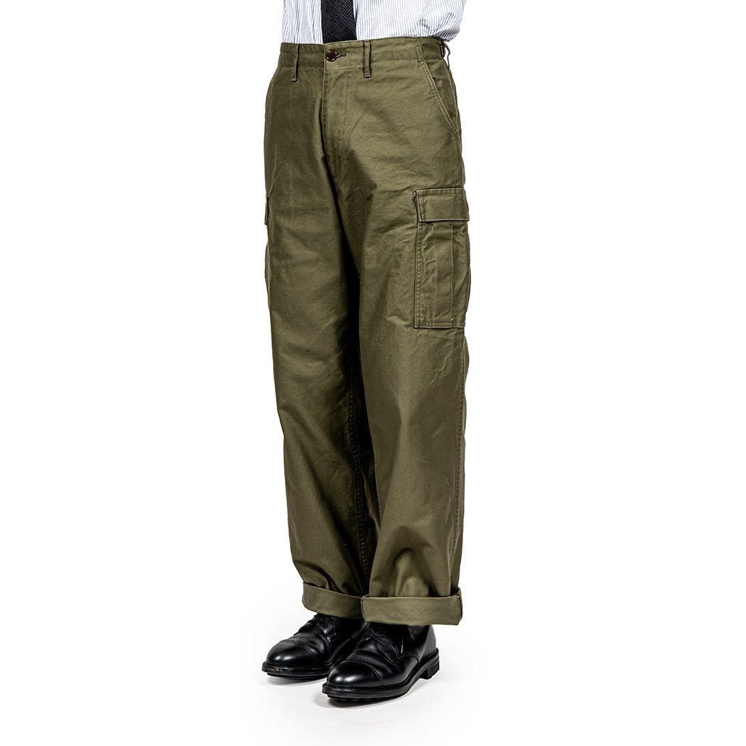 WORKERS ワーカーズ M-65 Trousers Mod, OD Reversed Sateen