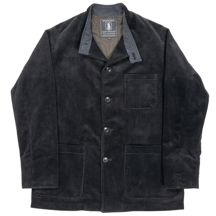 WORKERS ワーカーズ Forestier, Heavy Corduroy, Black