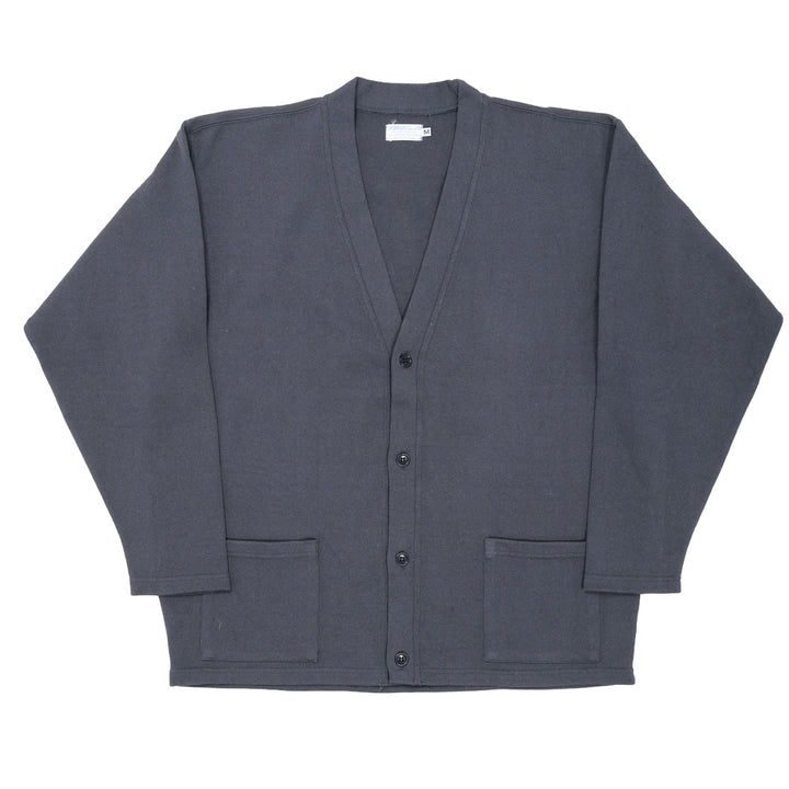WORKERS ワーカーズ Cotton Relax Cardigan, Fade Black