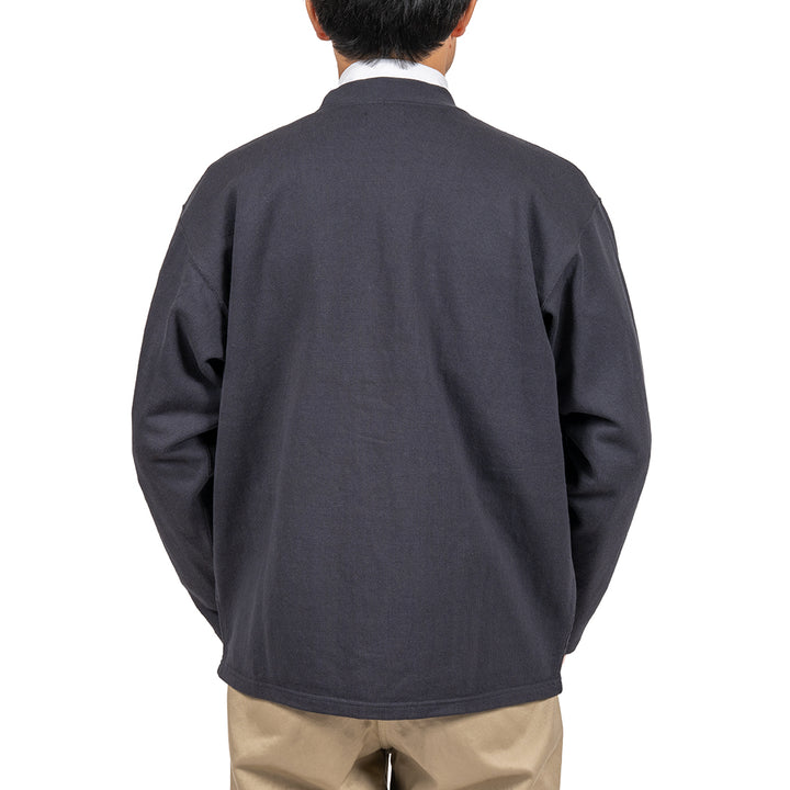 WORKERS ワーカーズ Cotton Relax Cardigan, Fade Black