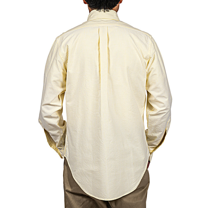 WORKERS ワーカーズ 7 Button BD, Stripe OX, Yellow