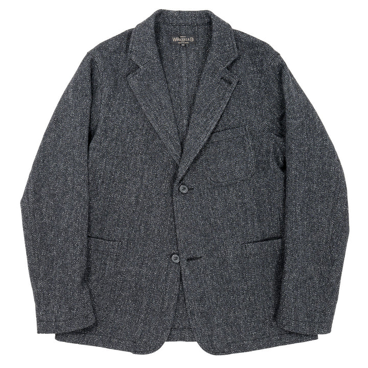 WORKERS ワーカーズ Lounge Jacket, Twisted Herringbone Tweed