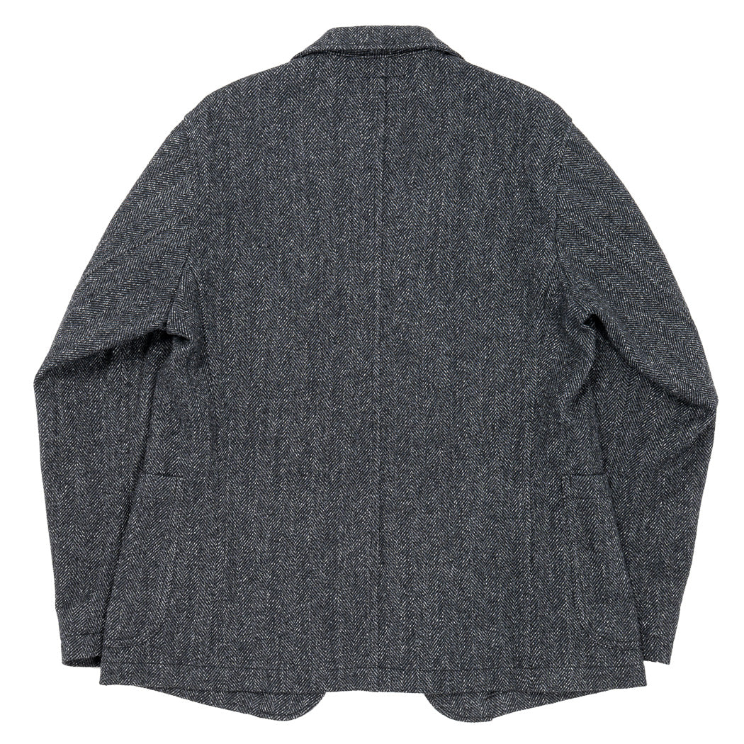 WORKERS ワーカーズ Lounge Jacket, Twisted Herringbone Tweed