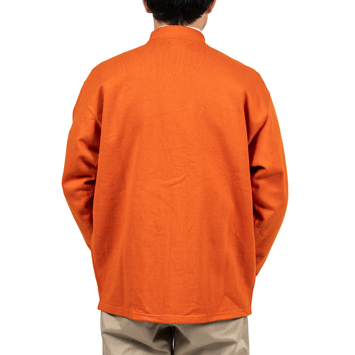 WORKERS ワーカーズ Cotton Relax Cardigan, Orange