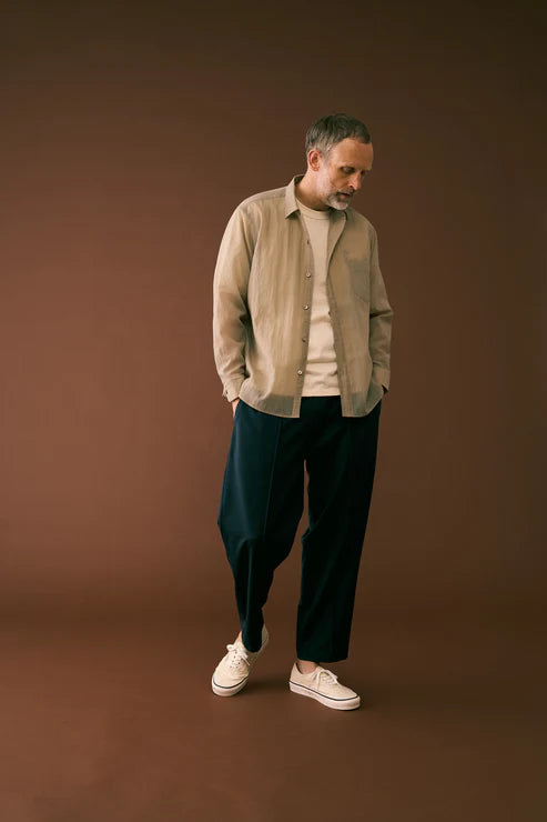 melple Logan Sheer Shirt Sand
