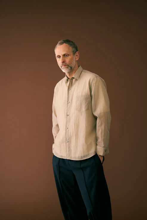 melple Logan Sheer Shirt Sand