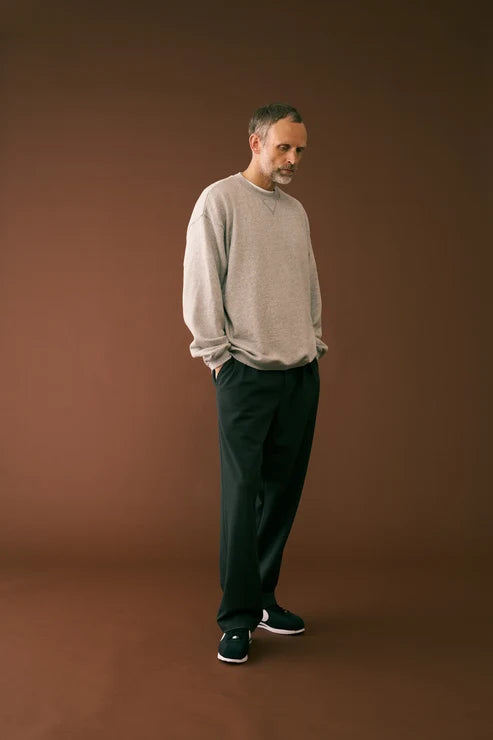 melple メイプル Dreamy Crewneck Heather Grey