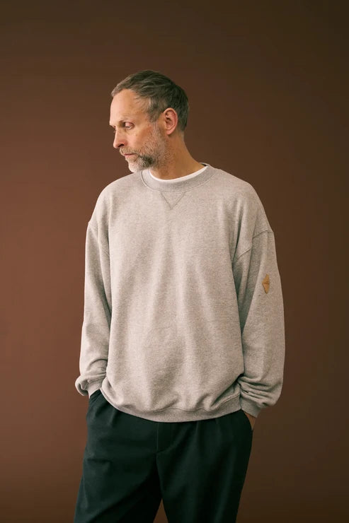 melple メイプル Dreamy Crewneck Heather Grey